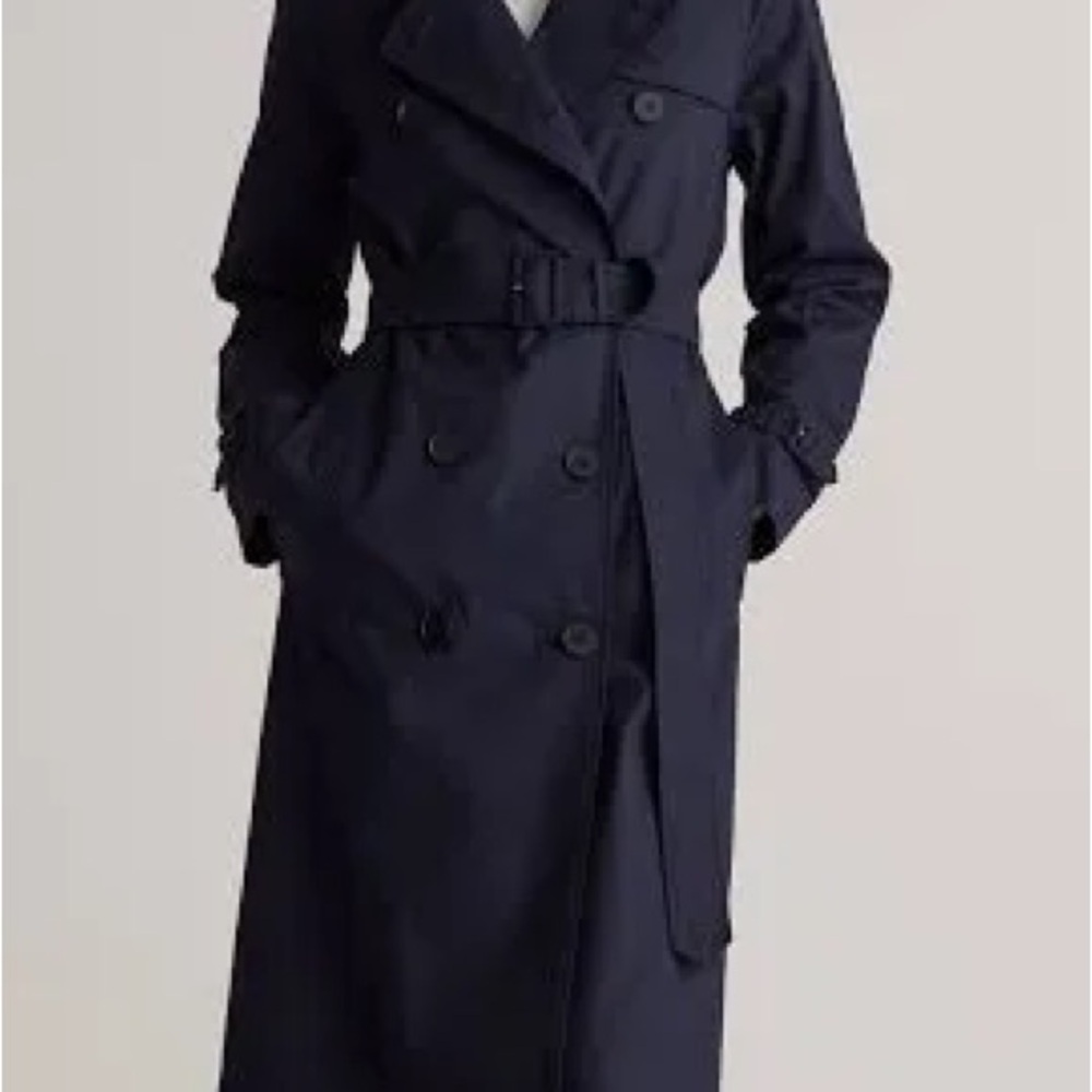 Navy Blue Trench Coat - Picture 8 of 8